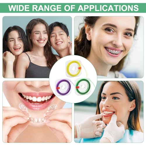 Zimoer Zahn Schleifpapier, 3 Bände Dental Polierstreifen, 20/30/ 50μm Größe der Körner, Zahnschleifpapier für Zwischenräume Interdental Schleifwerkzeuge zum Polieren von Zähnen, 4mm x 6m /Rollen