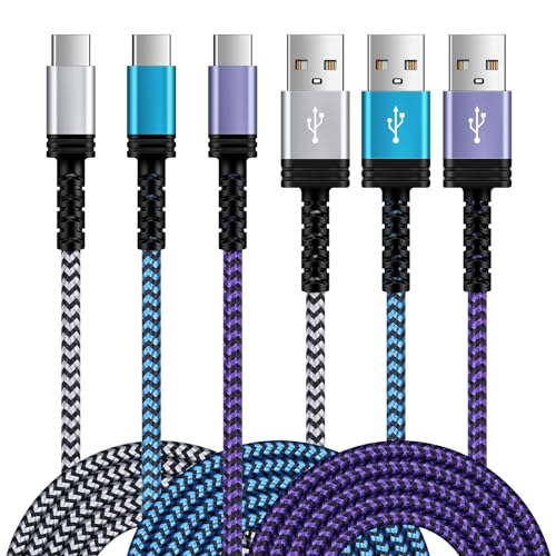 Image of 10FT /3Pack USB C Cable, 3.1A USB C to USB A Fast Charger Cord for iPhone 17 16 15 15Pro 15 Pro Max,USB Type C Charging Cable for Samsung Galaxy S25 Ultra S24 S23 A17 A16 5G A56 S22 S21,Pixel 10 Pro