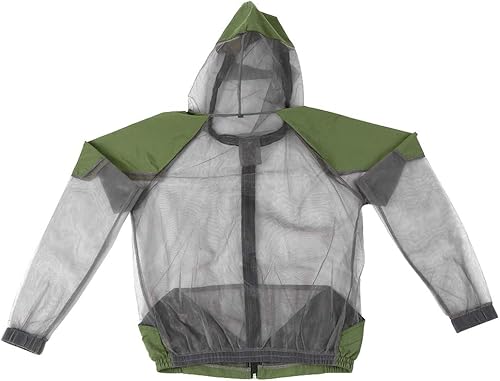 doorslay Traje de pesca - Traje de malla para exteriores con chaqueta, pantalones, capucha y guantes para pesca, senderismo, caza, camping