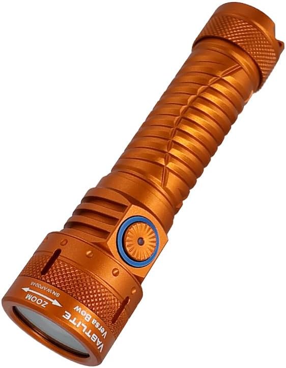 Vastlite Versa Bow Zoom LEP Flashlight 400LM,Range of 3937 feet 3 Modes LEP Flashlight with Flood and Spotlight Functions,High Brightness,Long Range,and High Collimation Characteristics (Black)