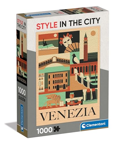 Clementoni Jigsaw Puzzle Venice 1000 Pieces Style in the City, Puzzle For Adults 14-99 Years, Gift For Men/Women