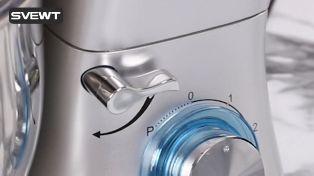 SVEWT Küchenmaschine Knetmaschine, Teigmaschine 6 Geschwindigkeit 8L 1500W Knetmaschine mit Knethaken, Schneebesen… – Bild 8