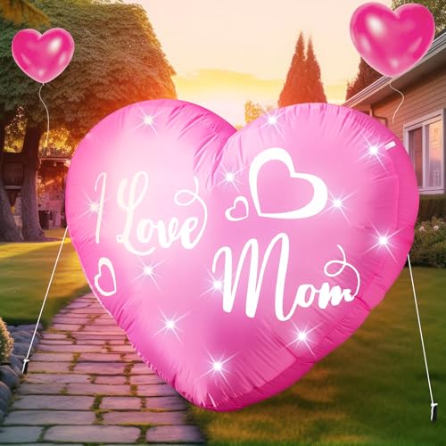 VIHOSE-39-Ft-Mothers-Day-Inflatables-Decoration-I-Love-Mom-Blow-Up-Decor-Heart-LED-Lights-Inflatable-Decor-for-Outdoor-Yard-Garden-Lawn-Decoration-Mom-Gifts-Party-Supplies VIHOSE 39 Ft Mothers Day Inflatables Decoration I Love Mom Blow Up Decor Heart LED Lights Inflatable Decor for Outdoor Yard Garden Lawn Decoration Mom Gifts Party Supplies