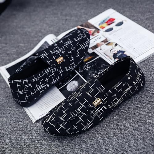 YYSPR Men's Casual Canvas Soft Loafer Flats Lightweight Slip On Walking Driving Shoes4