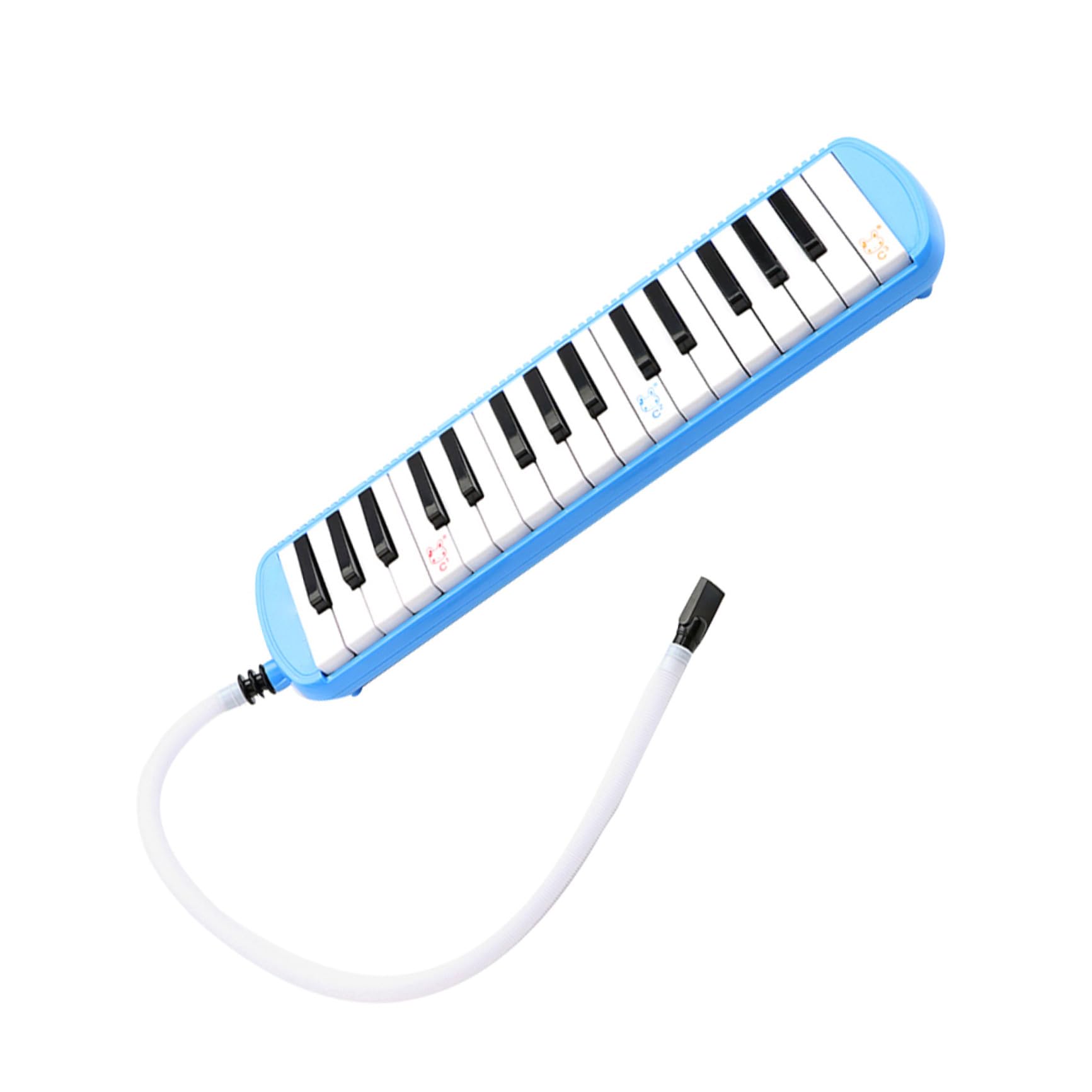 Mélodica 32 Touches Instrument de Musique pour Débutants avec Embouchures | Tube Long et Embouchure Courte, Plastique, Format Compact pour Performance et Déplacement
