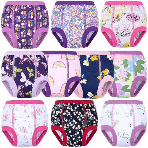 BIG ELEPHANT Lot de 10 sous-vêtements d'apprentissage de la propreté absorbants pour garçons et Filles, 7-8 Ans