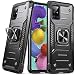 Produktbild DASFOND Armor Hülle für Samsung Galaxy A51 4G Case Militärische Stoßfeste Handyhülle [Upgrade 2.0] Cover 360 ° Ständer mit Auto Magnet, Schwarz