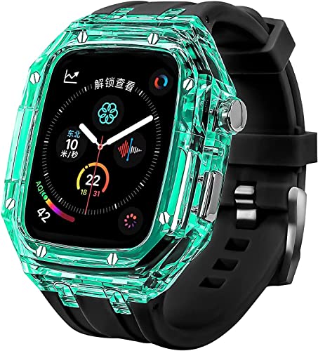 Coque Apple Watch sport et ville ZUC protection silicone 44/45 mm antichoc transparente