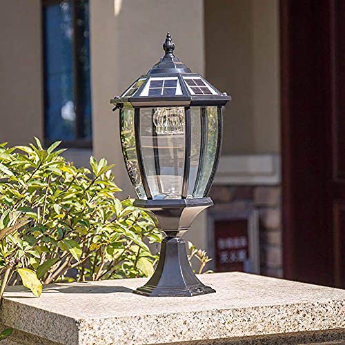 Lampe solaire LED pour sécuriser un portail sombre ou un jardin sans fils