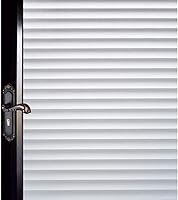 Vista 1 de DUOFIRE Película para Ventana Patrón de Persianas Película de Privacidad para Ventana Película de Vidrio Película de Vidrio de Adherencia Estática