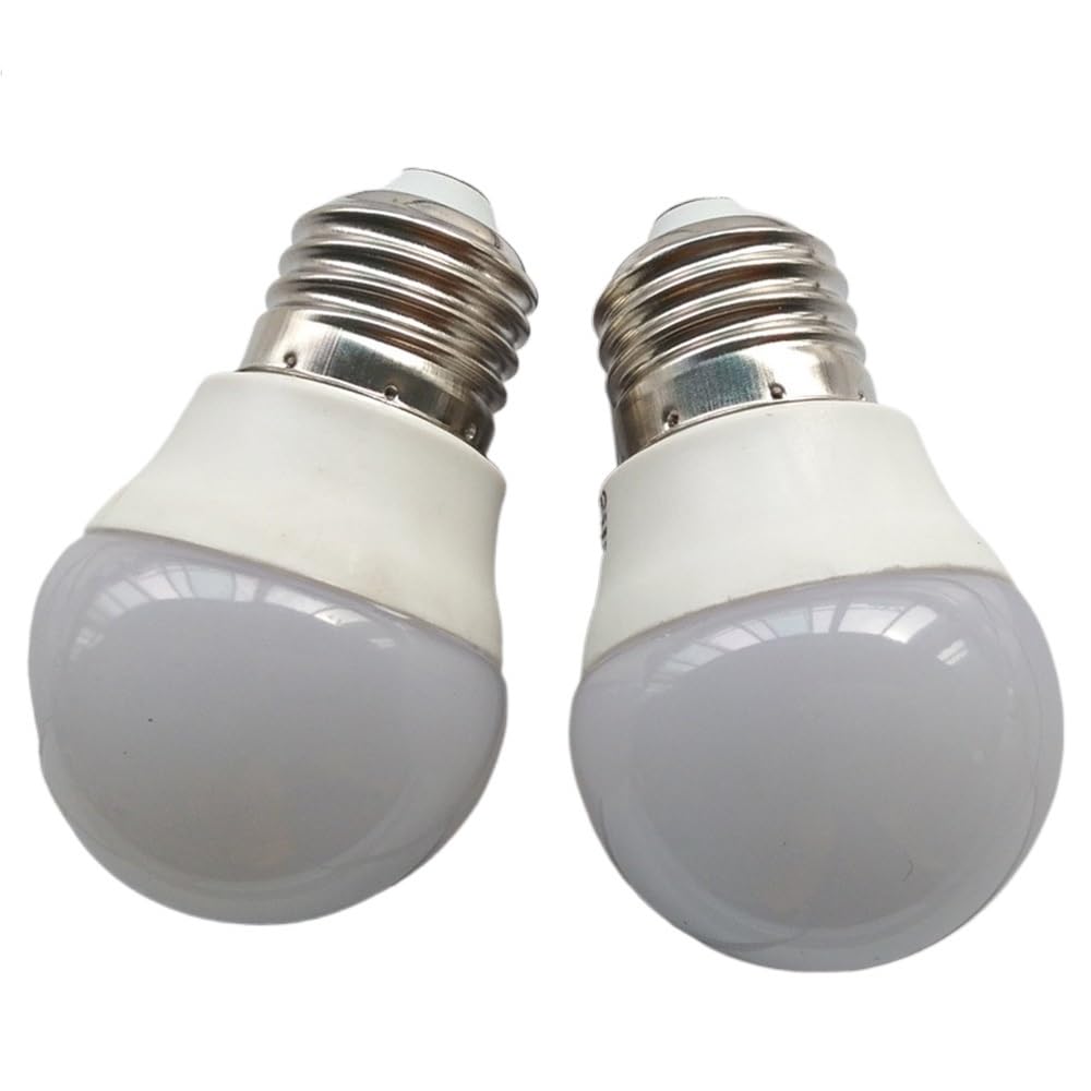 Bombillas para el hogar, Paquete de 5, Bombillas LED esféricas G45, 5 W, CA 110 V, E14/E27/B22, 10-5630 SMD, atenuación, lámpara de plástico y Aluminio.