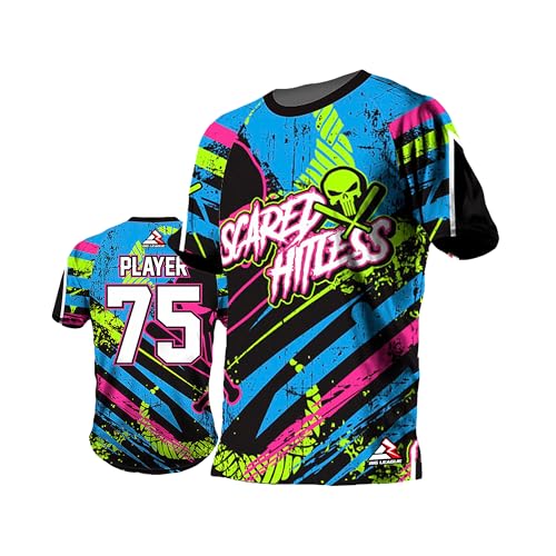 Custom Softball Softpitch Jersey Unisex Sports T-Shirts Personalized Printed Name Number for Men Women Youth Size YS-5XL