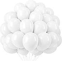 Vista 18 de RUBFAC 120 globos de látex morado pastel de 12 pulgadas, globos lavanda mate de color morado claro para suministros de fiesta de cumpleaños, baby