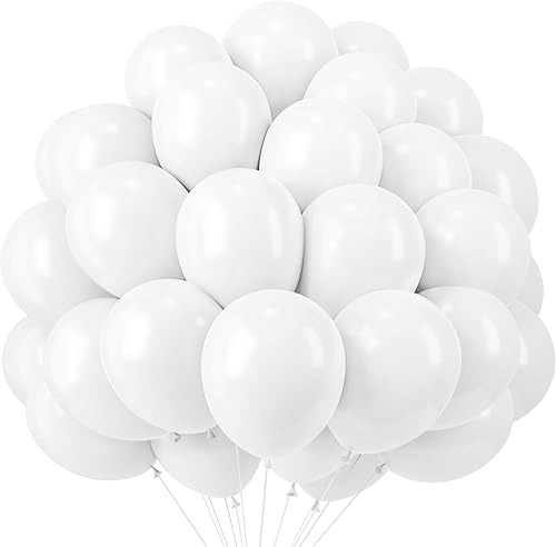 Miniatura 18 de RUBFAC 120 globos de látex morado pastel de 12 pulgadas, globos lavanda mate de color morado claro para suministros de fiesta de cumpleaños, baby