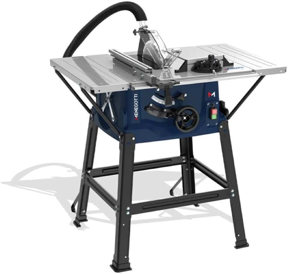 Serra Circular de Bancada Menegotti MMC 1800W 127V | Disco 254mm, Corte até 85mm, Mesa Estável, Ajuste de Altura e Ângulo, Aspiração de Pó