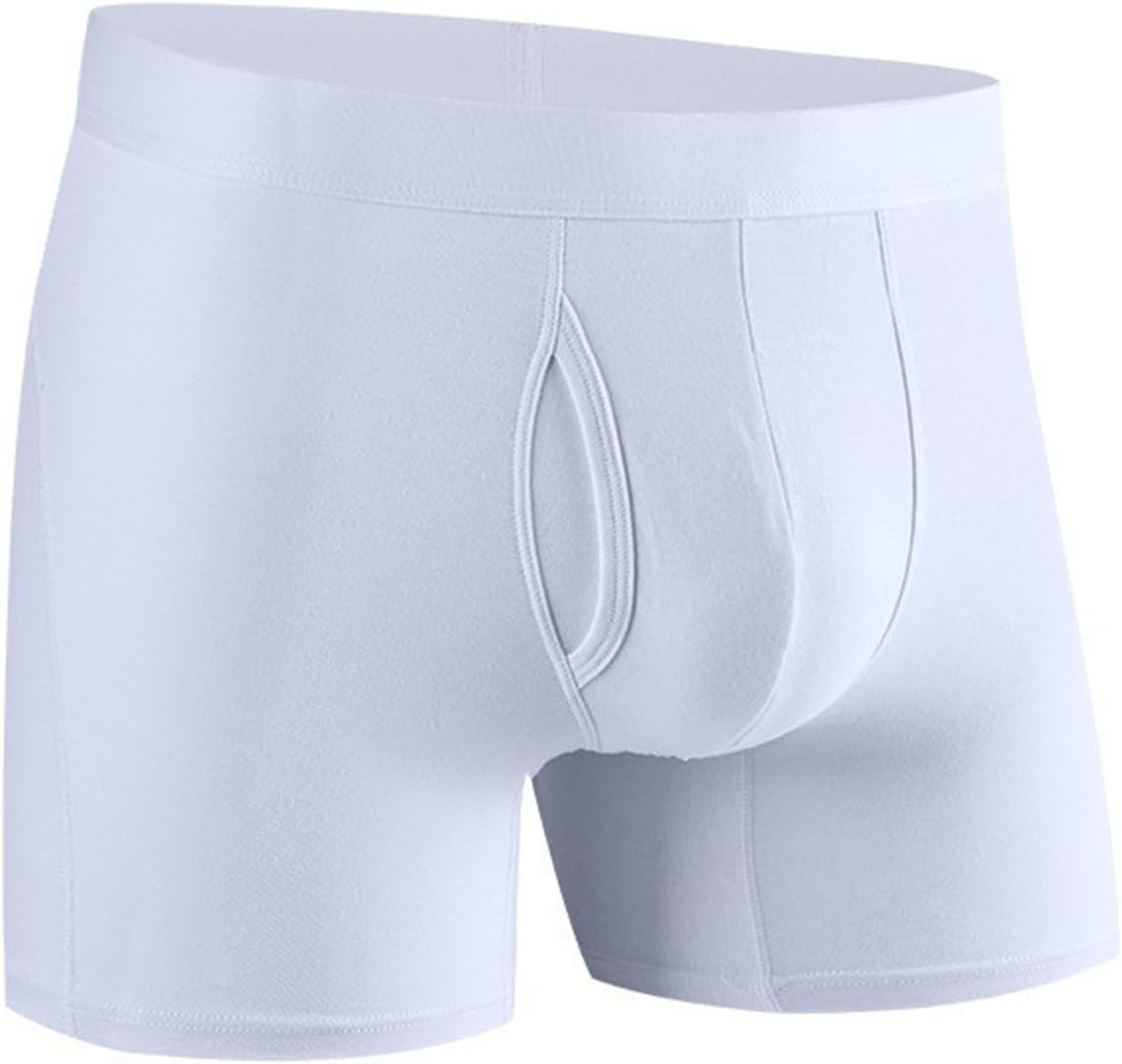 Boxer Briefs for Men Cool Light Elegant White