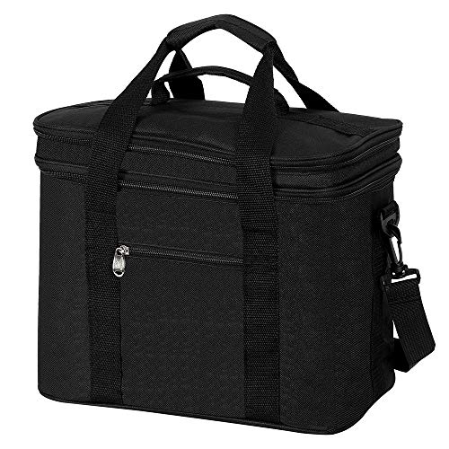 20L Isoliertasche Lunch Taschen mit Große Kapazität and faltbar, Isolierte Schultertaschen, Kühltasche Lunchbox mit Deckel zum Öffnen