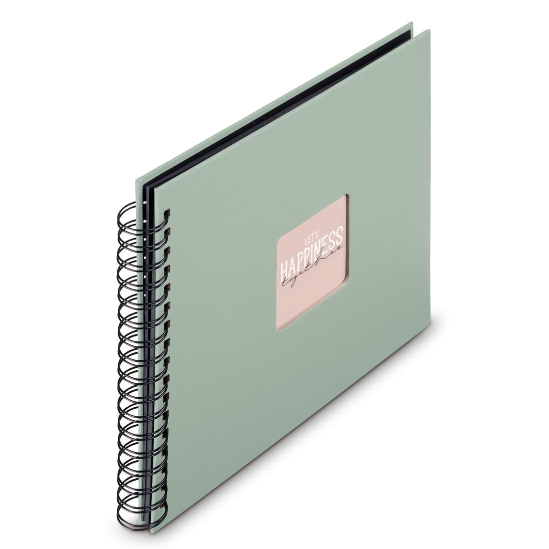 Hama Green (Sage) Spiral Album Fine Art 28 X 24 Cm 50 Black Pages Sage