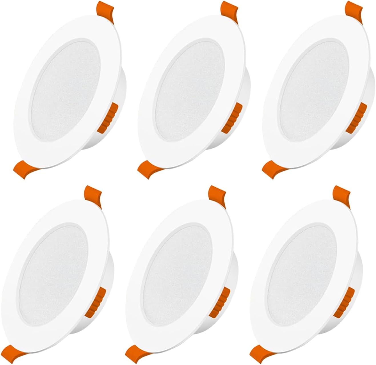 LED Ceiling Lights Round 15W Ed Recessed Spotlights, Ultra Slim Recessed Ceiling Spot Lights 3000K/4000K/6500K Temperature Selectable For Bedroom, Living Room Kitchen ( Color : 8-pack , Size : White L - View #9