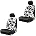 Mickey Mouse Expressions Disney Movie Cartoon Character Auto Car Truck SUV Vehicle Low Back Front Bucket Seat Covers - PAIR