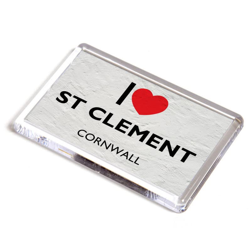 FRIDGE MAGNET - I Love St Clement, Cornwall