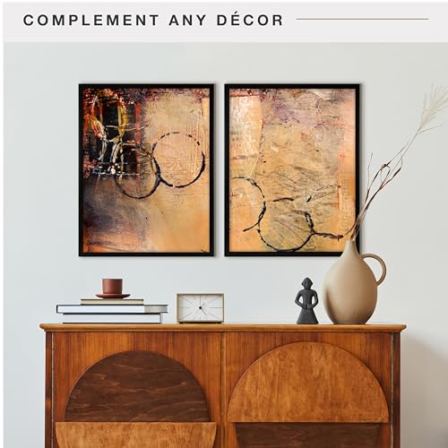 Image of MCS Foundation 17x22 Poster Frame Traditional Black, Vertical & Horizontal Wall Hanging Large Picture Frame for Photos, Posters & Art Prints (2-Pack)