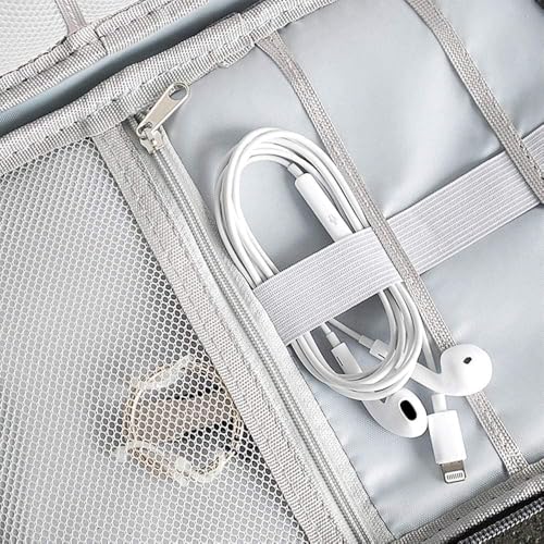 Tubarão Stores Bolsa Organizadora Estojo Para Cabos E Acessórios Eletrônicos Necessaire Portátil Org