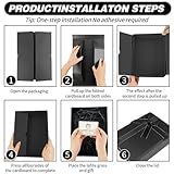 Black Gift Box, 29 x 21 x 10.5 cm Extra Large Gift Box with Lids and Silk Ribbon, Party Present Boxes Specially Designed for Valentine Day, Present Birthdays, Holidays, Anniversaries Gift(Black) - Image 5