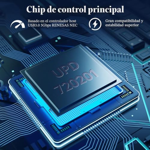 Tarjeta PCIe con 2 Puertos de 19 Pines USB 3.2 Gen1 de 5Gbps para Windows 11 2