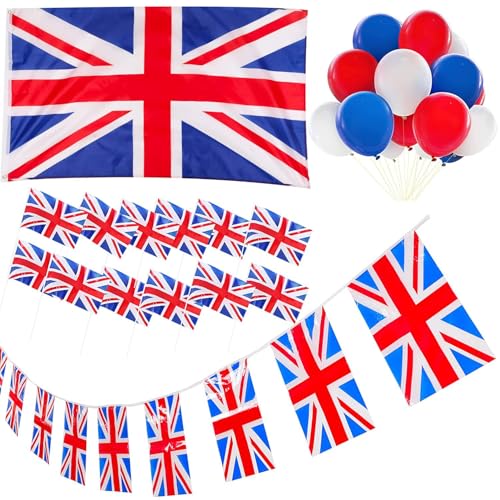 Decoraciones británicas Union Jack para fiestas y verbenas al aire libre 1