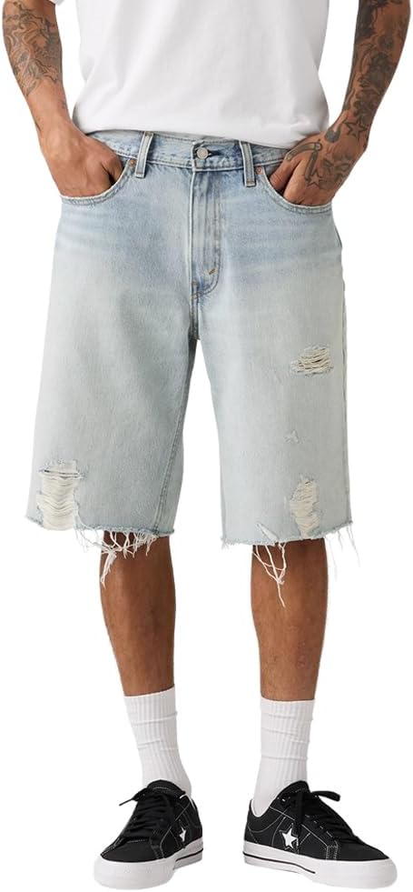 Levi's Mens 469 Loose Straight Denim Shorts (Also Available in Big & Tall)