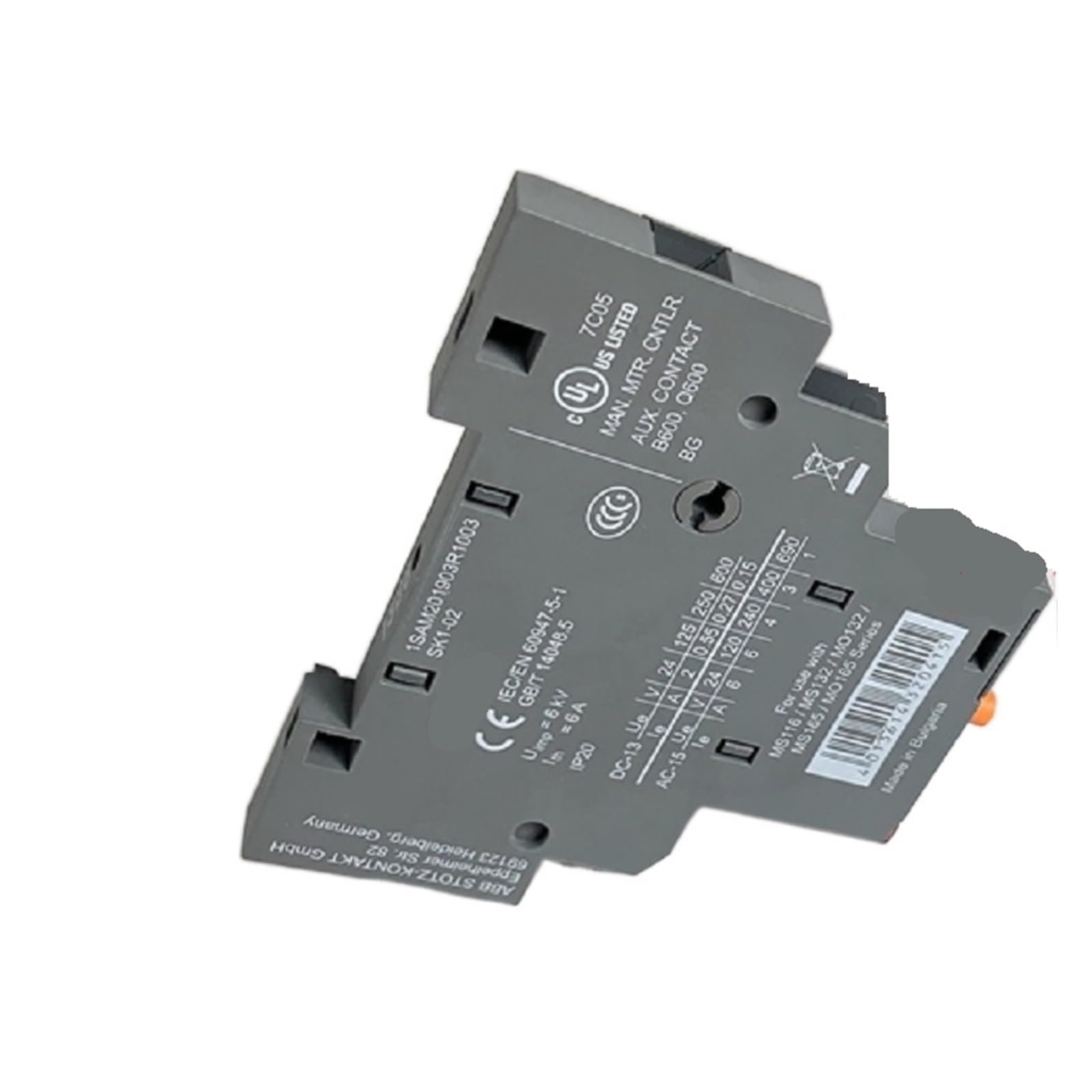Contact de signalisation SK1-02 pour montage à droite 0 NO + 2 NF en coffret