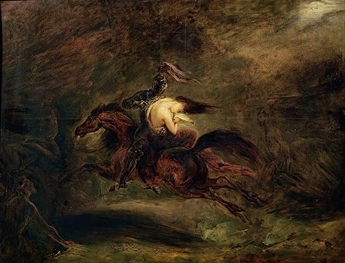 Affiche Toile les morts vont vite Ary Scheffer reproduction art portrait deco murale 60x90