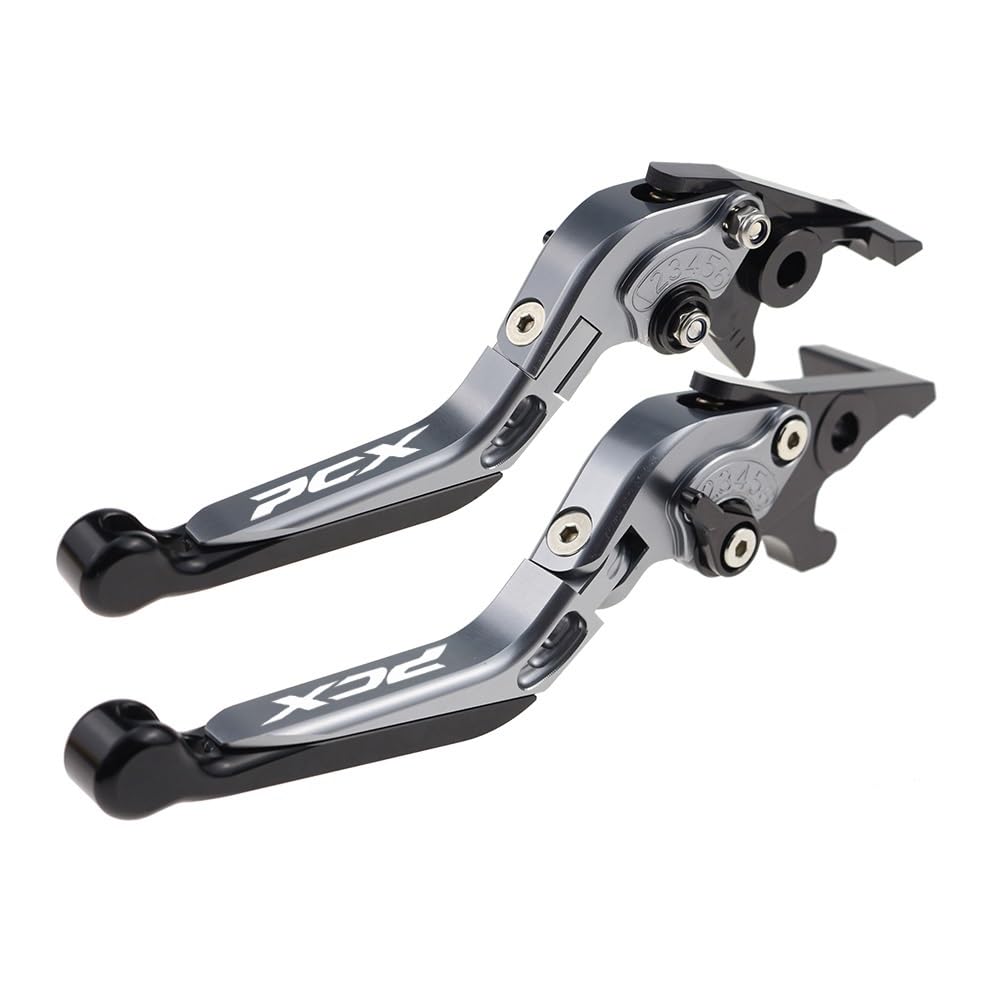 Zdgxfhsrh G Motorcycle Brake Clutch Levers Fit Pcx 125 150 Front Disc Rear Drum Brake Levers For Pcx125 Pcx150 Foldin Extendable Handles(G)