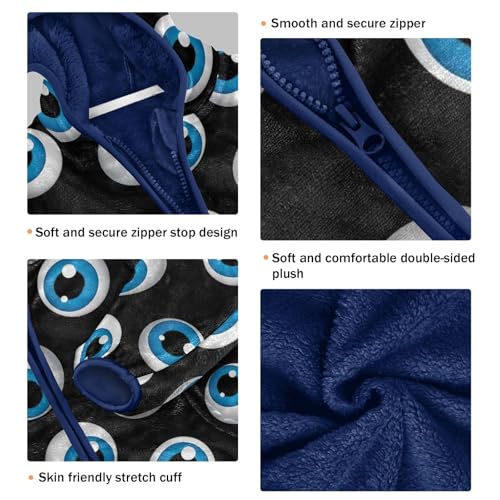 Cartoon Big Eyes Toddler Boys Winter Coat Thick Snow Jacket for Boy 3T3