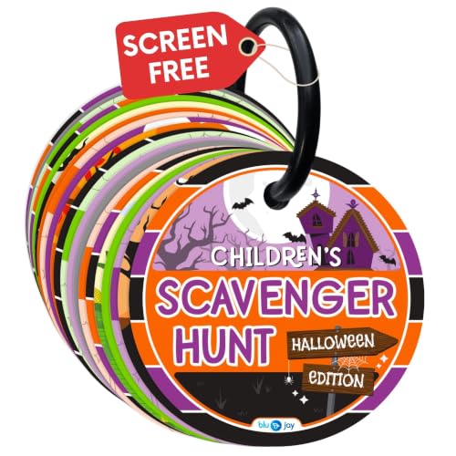 Blu Jay Children's Scavenger Hunt Cards - Halloween Edition