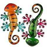 Amplia aplicación: la decoración de lagarto de metal se puede utilizar en interiores o exteriores. La decoración de pared de lagarto de metal es adecuada para casas de campo, dormitorios, salas de estar, oficinas, hoteles, etc. La decoración exterior de gecko de metal también es adecuada para jardines, patios, patios traseros, vallas, terrazas, etc.