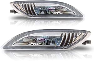 Clear Lens LED Fog Light Lamps Compatible with Toyota Sienna 06-10 W/Wiring Kit Pair Bumper
