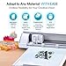 Silhouette America Cameo 5 Alpha (α) Smart Cutting Machine, Classic White (Deluxe Bundle) - Includes Business Edition Software, 12 HTV, 24 Oracal Vinyl Sheets, PixScan Mat, Tool Kit & 25 Free Designs