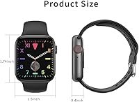 Vista 6 de Reloj inteligente para teléfonos Android iOS compatible con iPhone Samsung, monitor de actividad física con pantalla táctil, reloj inteligente