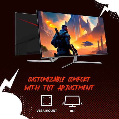 Image of AOC Q32G11ZNE 32 inch Frameless Gaming Monitor QHD 2560 x 1440, 240Hz, 0.5ms Response time, HDR Ready, Console Gaming Ready, 3-Year Zero Dead Pixel Guarantee, Black