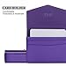 FYY Business Card Holder, Handmade Premium Leather Business Name Card Case Universal Card Holder with Magnetic Closure (Hold 30 pics of Cards) Purple