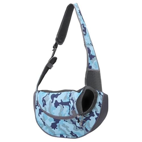 Sac de Transport pour Chat Chien Camouflage Sac de Bandoulière Portable Sacs pour Animaux Compagnie Respirant Sac à épaule Sac de Voyage Randonnée Camping Adapté aux Petits Chiens et Chats