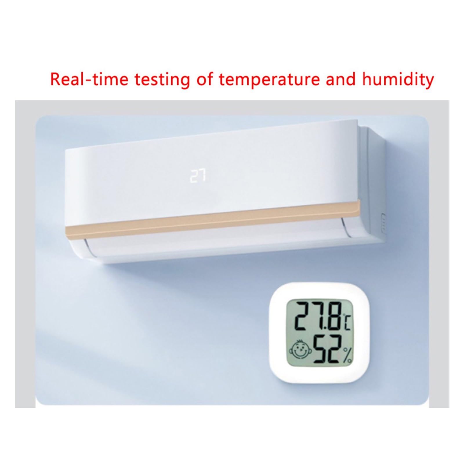 LCD elektroniczny cyfrowy czujnik temperatury miernik wilgotności podświetlenie termometr higrometr miernik wewnętrzna stacja pogodowa zegar, Tpye 3 zielony