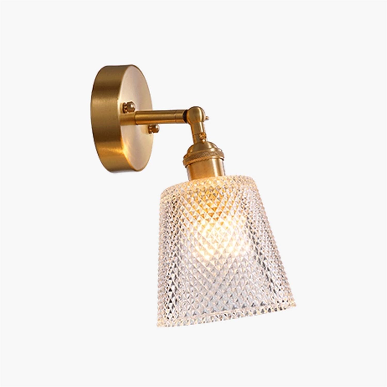 ASerZenith Wall Light Mirror Reading Lamp Modern Copper Wall Lamp Simple High Light Transmission Glass Wall Lamp Wall Sconce Lighting,2Pcs
