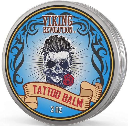 Viking Revolution - Tattoo Aftercare - Balm for Before During & After Tattoo Natural Tattoo Cream Moisturizing Lotion to Promote Skin Healing Tattoo balm - 56.6g