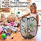 JIEYAO Pop-up Wäschekörbe, Faltbare Wäschetonne mit Griff Klappbar 36x58 Cm Mesh Laundry Basket Tragbar Wäschesammler Wäschekorbnetz für Aufbewahrung Kleidung Spielzeug Kinderzimmer Reisen (Schwarz)