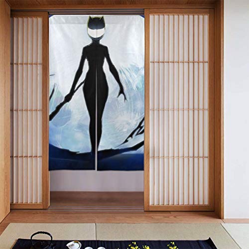 Hkdfjg Anime Du-rar-ara Door Curtains Blackout Protection Privacy Dust-Proof Door Curtain Blind for French Door Panel Doorways or Windows Wall Mount Multifunction Door Curtain