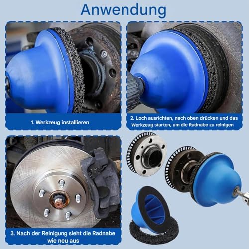 Disque abrasif automobile pour l'entretien des roues de camping-car