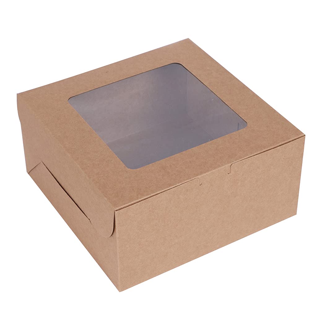 Buxuaaaa Practical Bakery Boxes for Cakes Desserts Breads Pie Household Dormitory Restaurant Store Cake Box